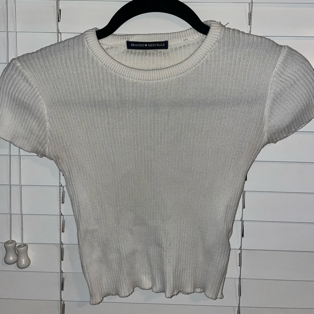 Brandy Melville white crop top